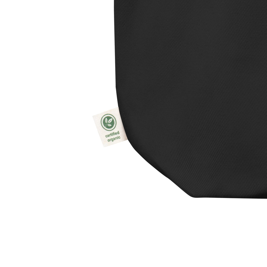 Organic Cotton Tote Bag | Gold Crest with Red Center