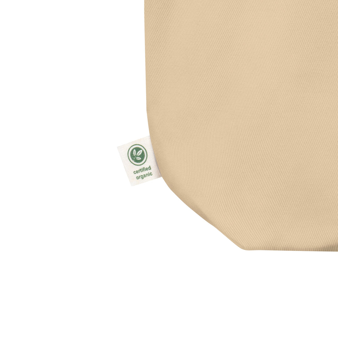 Organic Cotton Tote Bag | Gold Crest with Red Center