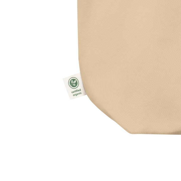 Organic Cotton Tote Bag | Gold Crest with Red Center