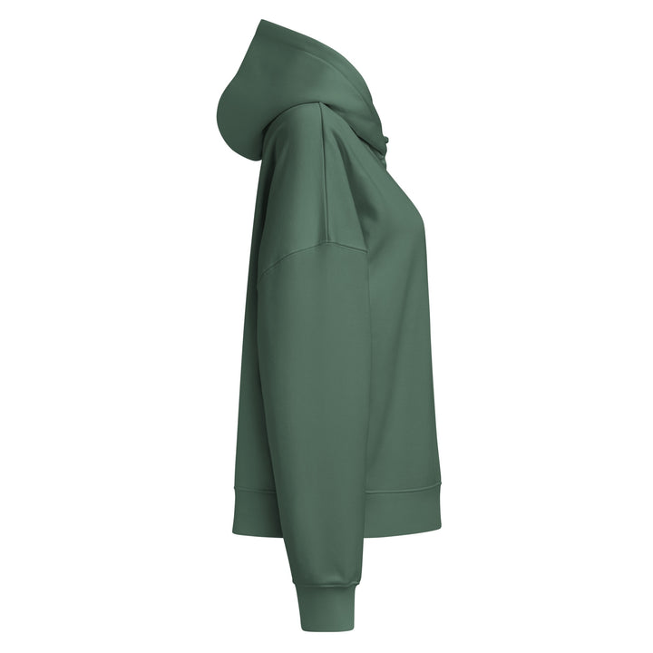 Organic Recycled Mid-Weight Hoodie | Embroidered Black Crest With Gold Center