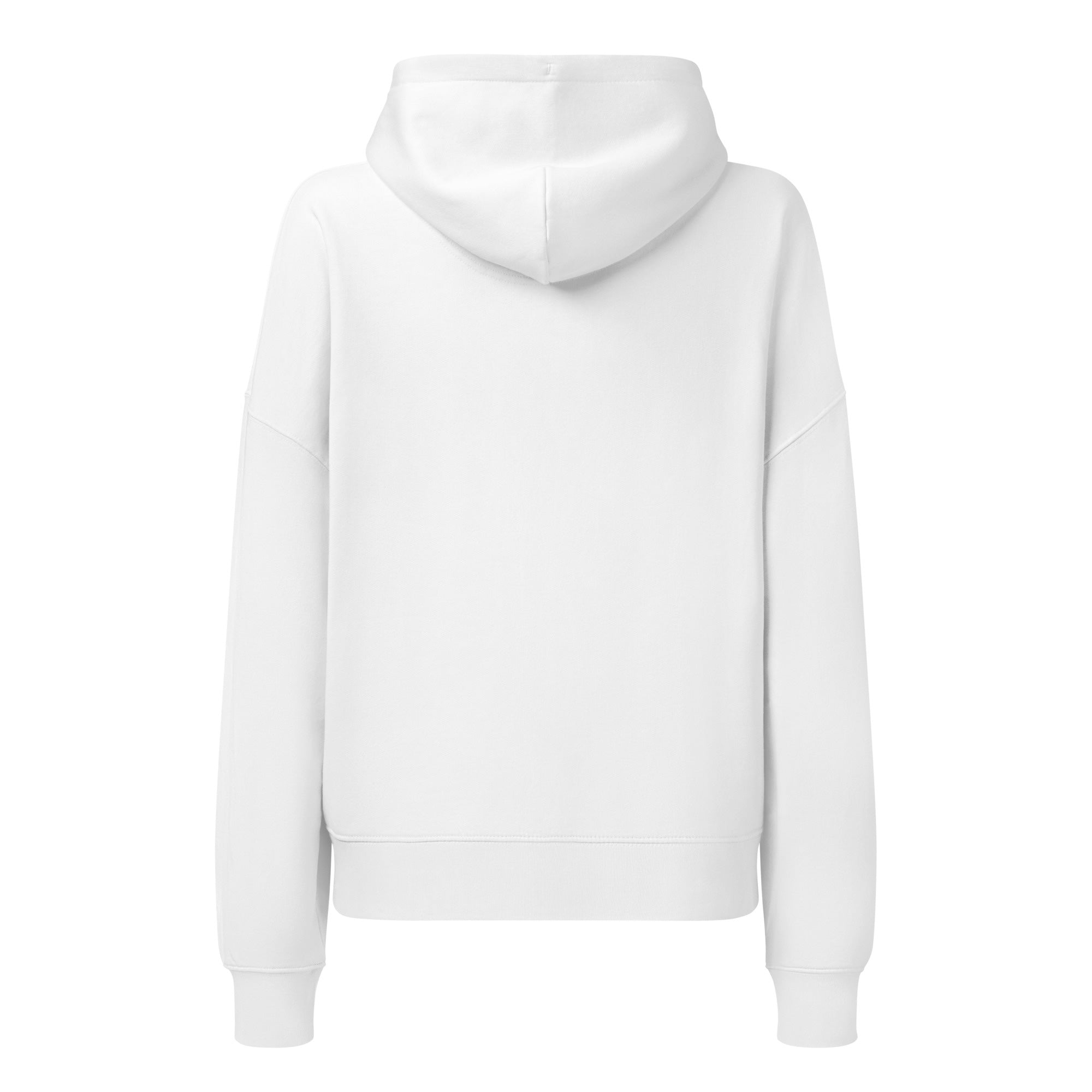 White hoodie on a white background