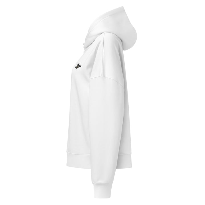 Organic Recycled Mid-Weight Hoodie | Embroidered Black Crest With Gold Center