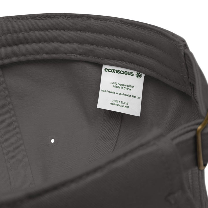 Organic Classic Cap | Embroidered Gold Crest With Maroon Center
